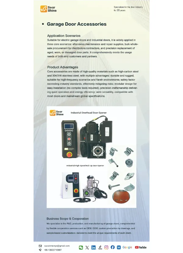 Accesorios para puertas de garaje