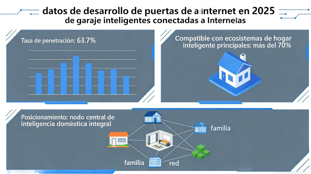 Las puertas de garaje inteligentes, nodo central del hogar inteligente